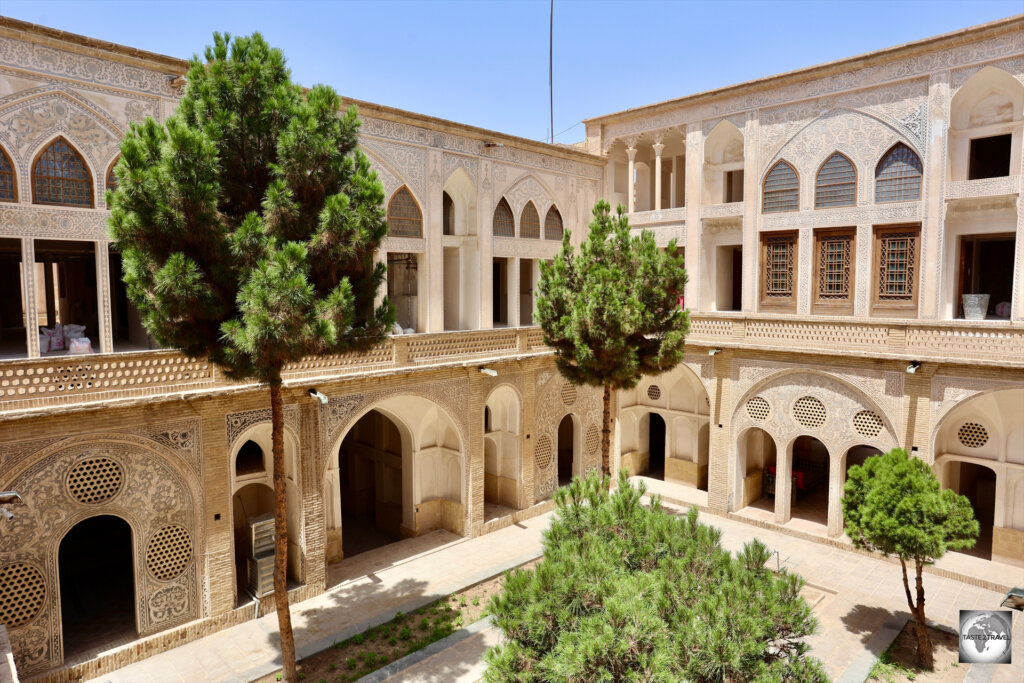 One of the courtyards at Abbasian House.
