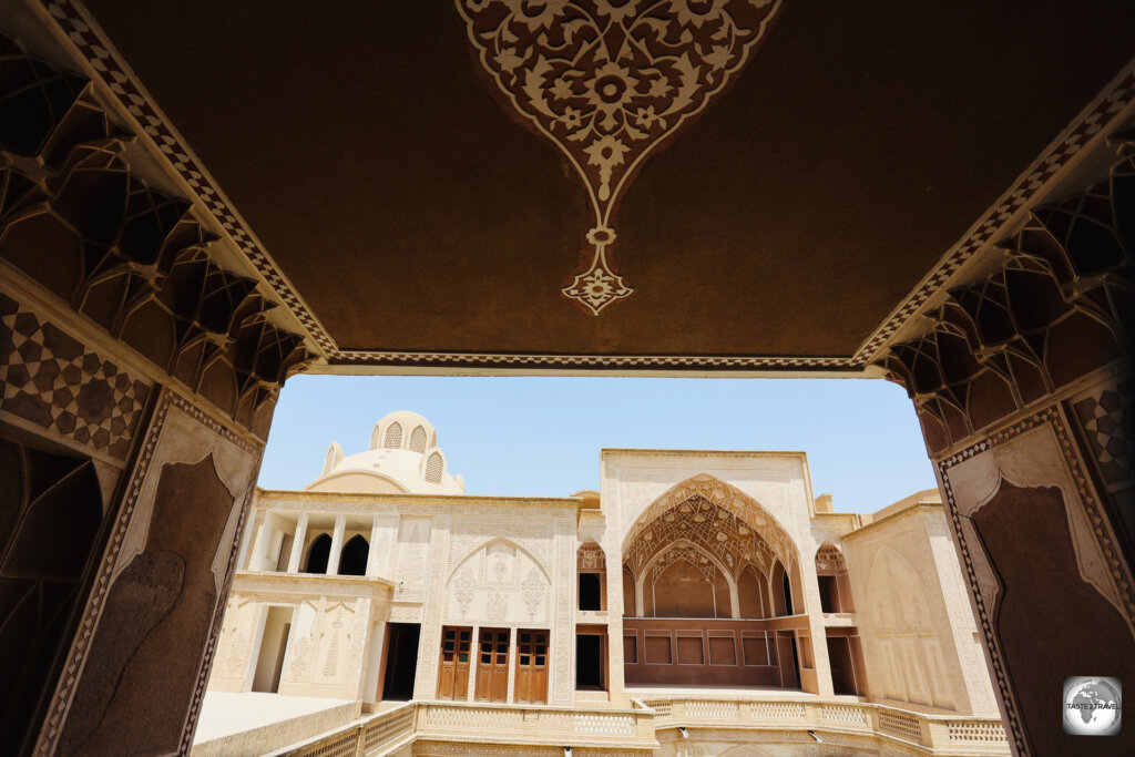 A view from within an upper-floor room inside Abbasian House.