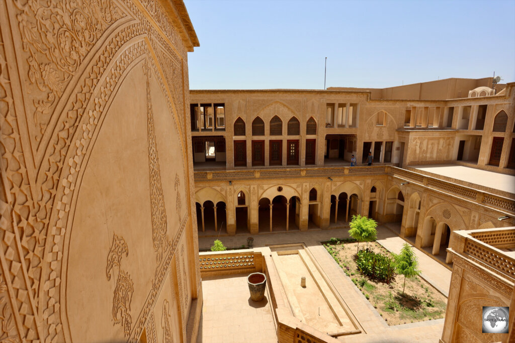 A view of one of the courtyards at Abbasian House.
