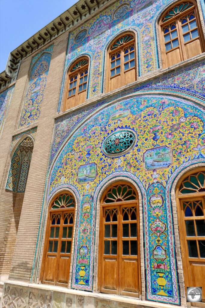 Golestan Palace is covered with beautiful tilework.