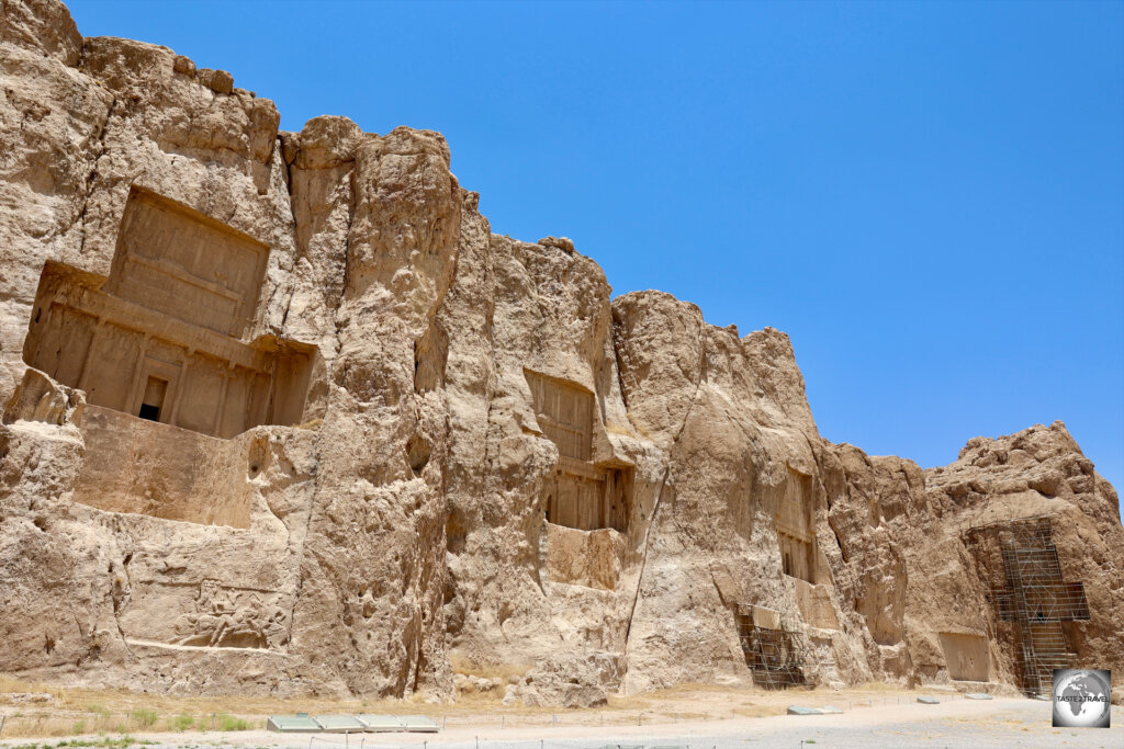 A view of the tombs at Naqsh-e Rostam.