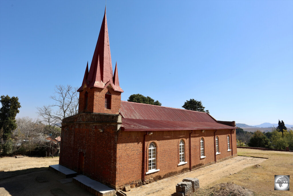 The Lesotho Evangelical Church in Morija is one of the oldest Protestant churches in Africa, established in 1833 by the Paris Evangelical Missionary Society.