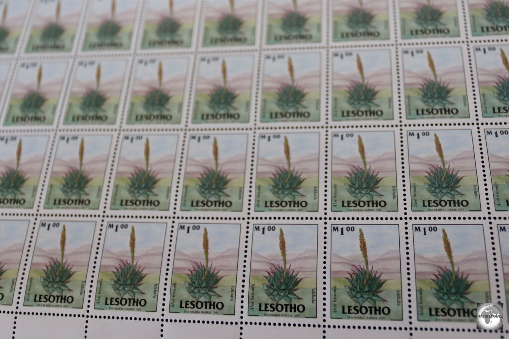 The first stamps of Lesotho were issued in 1933 by the British colonial authorities and bore the name "Basutoland", the former name of Lesotho.