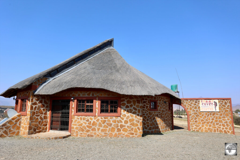 The Kome Caves visitor's centre is located at the end of a very rough, car-destroying, gravel track.