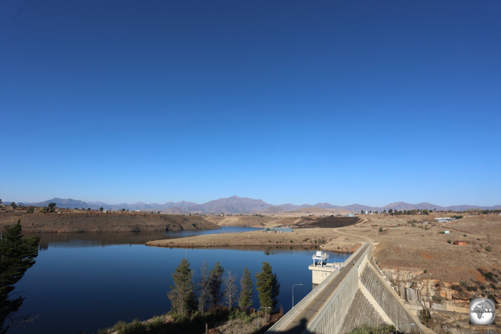 Completed in 2016, Metolong Dam provides fresh water to Maseru and environs for domestic use.