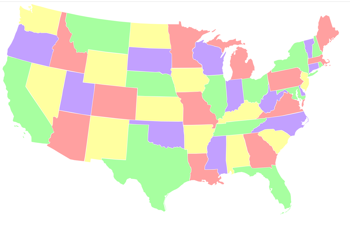 USA Blank Map