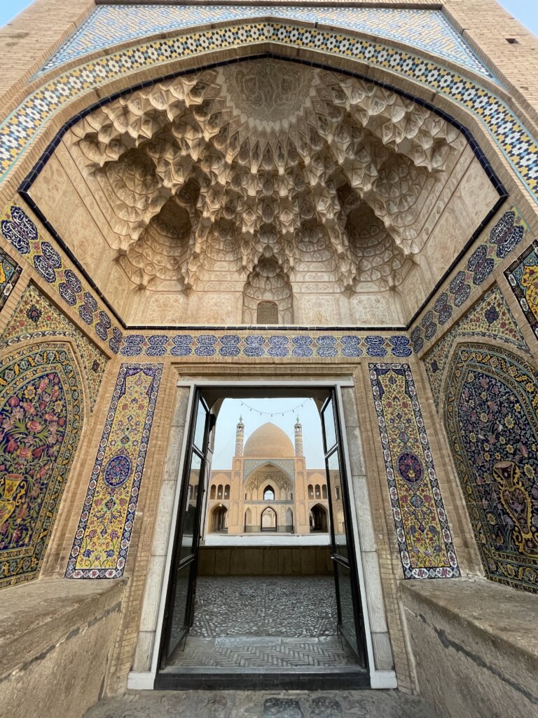 The spectacular Agha Bozorg Mosque lies in the heart of historic Kashan.