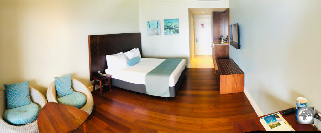 My spacious and comfortable room at the Scenic Matavai Resort Niue.