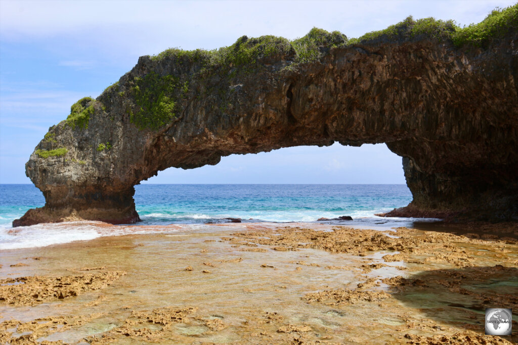 A view of Talava Arch, a highlight of Niue.