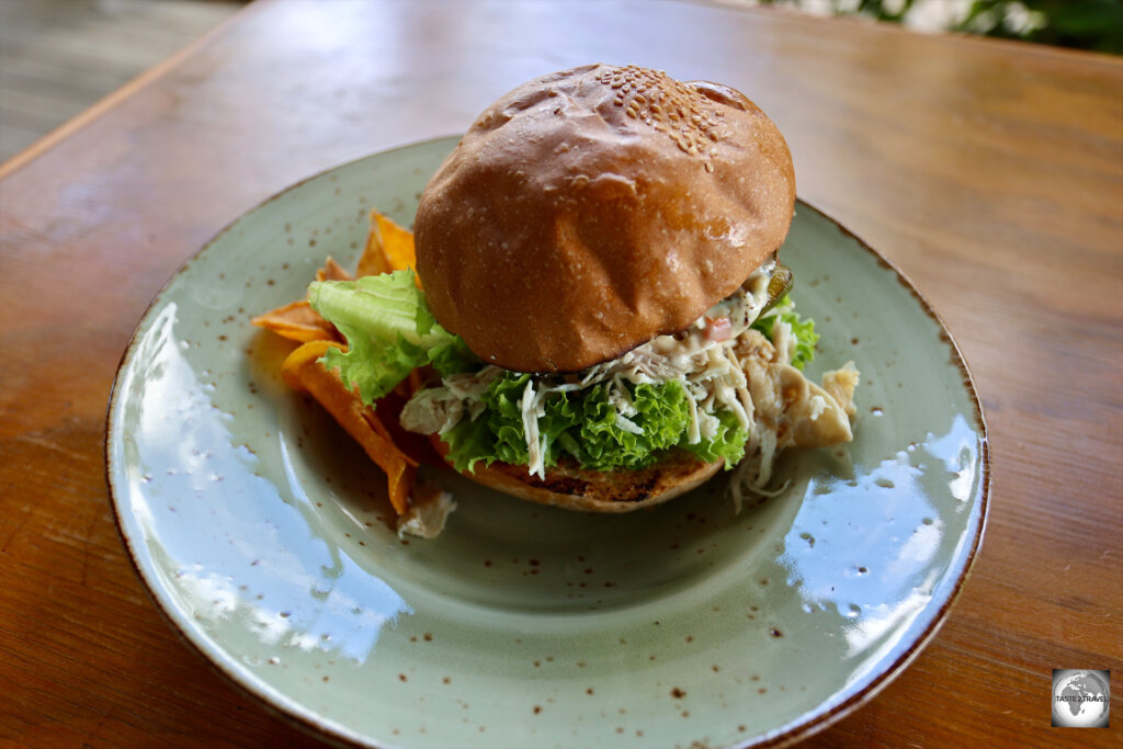 One of many delicious sandwiches which are served at the Fana cafe.