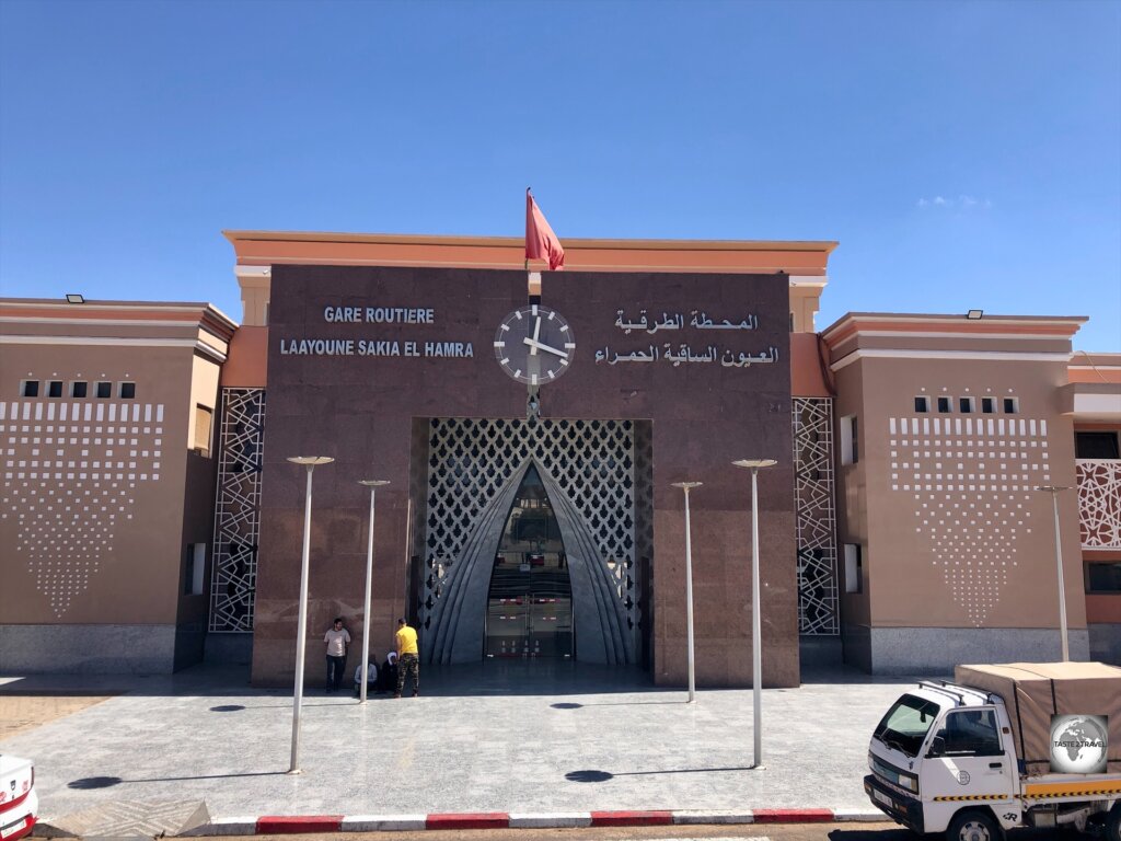 Laayoune bus station ('Gare Routiere' in French).