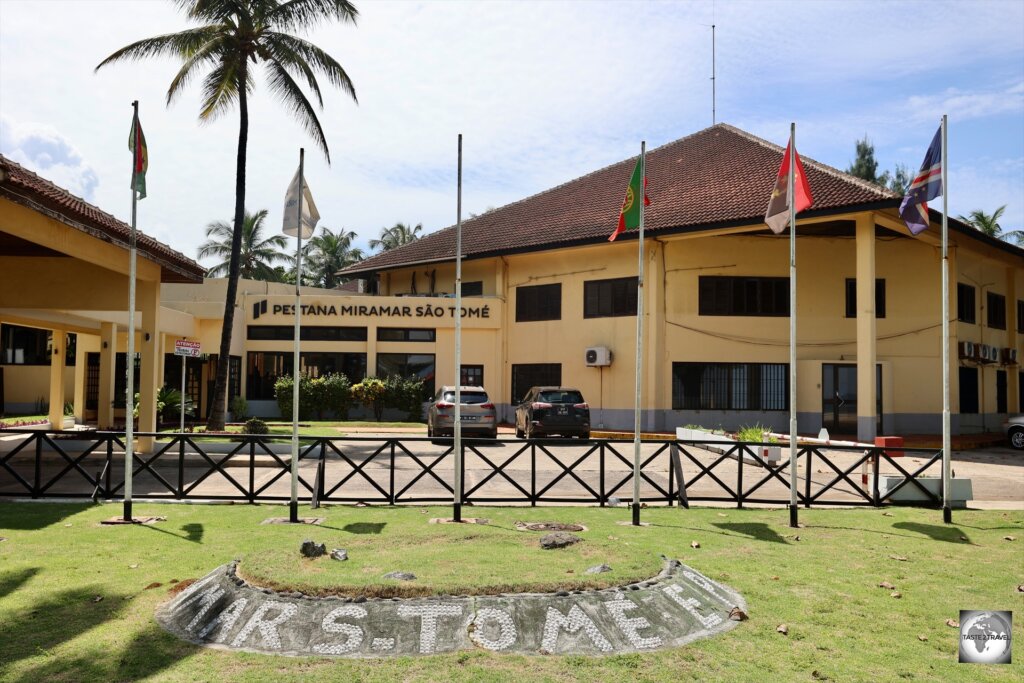 The Pestana Miramar São Tomé offers comfortable rooms overlooking the sea from US$120 per night.