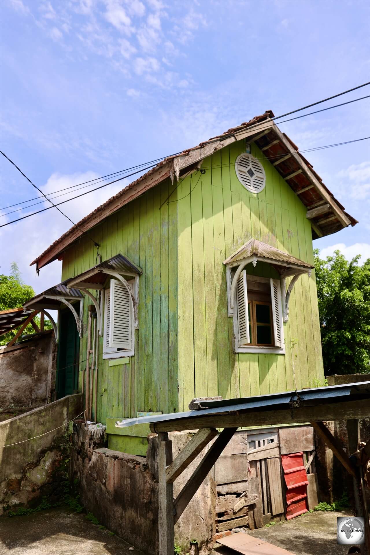 A tiny house in Santo Antonio, Principe Island.