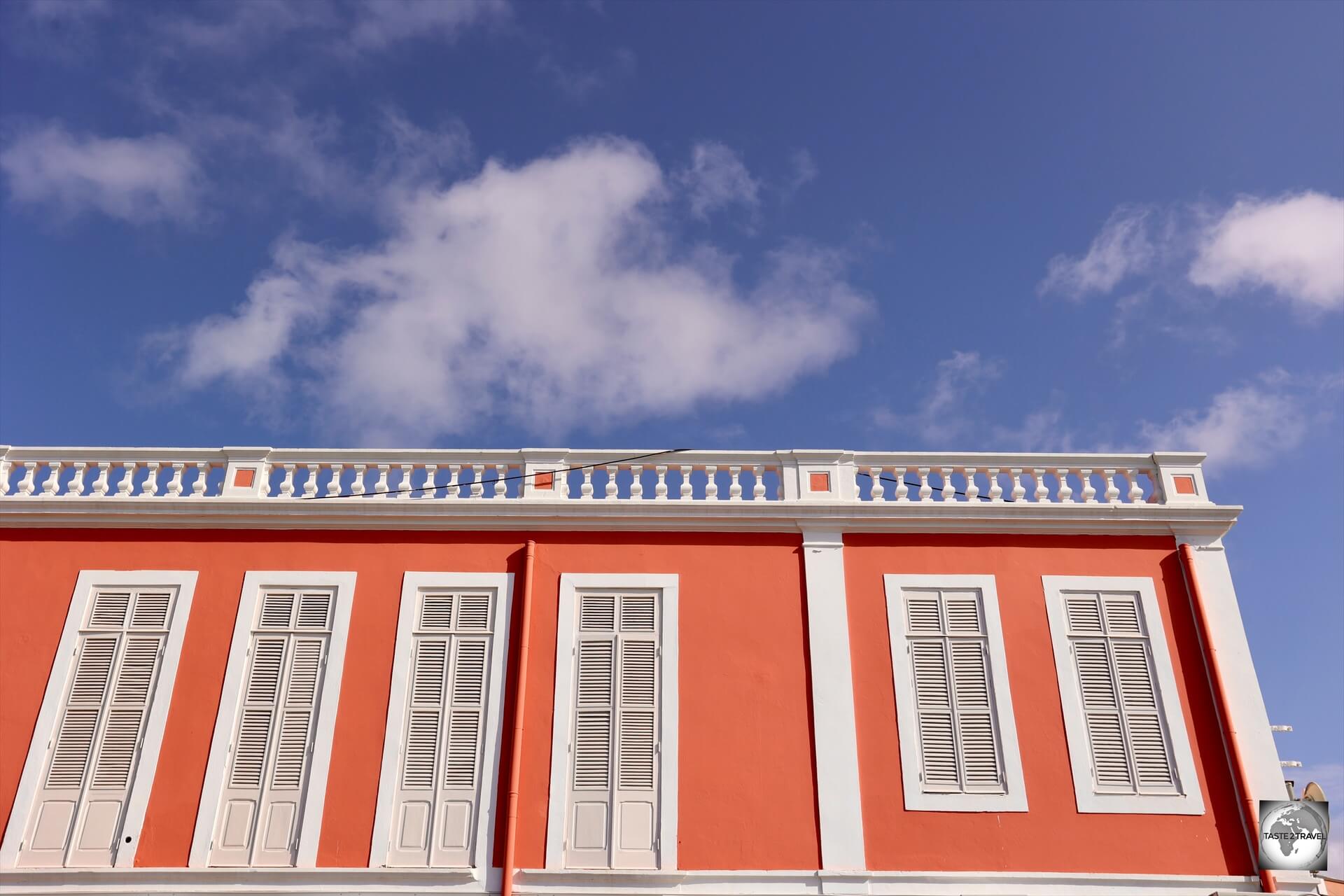 Portuguese colonial-era architecture in downtown São Tomé.