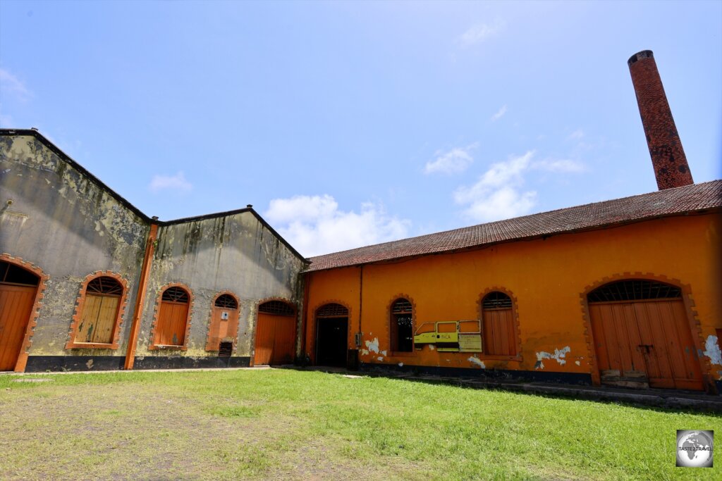 A view of the main production facility Roça Água Izé which today serves as an art gallery, library and community centre.