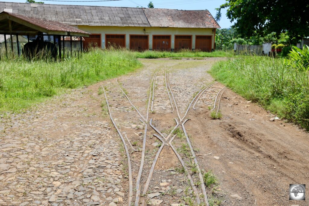 In its prime, Roça Água Izé had 50km of internal railway lines running throughout the estate.