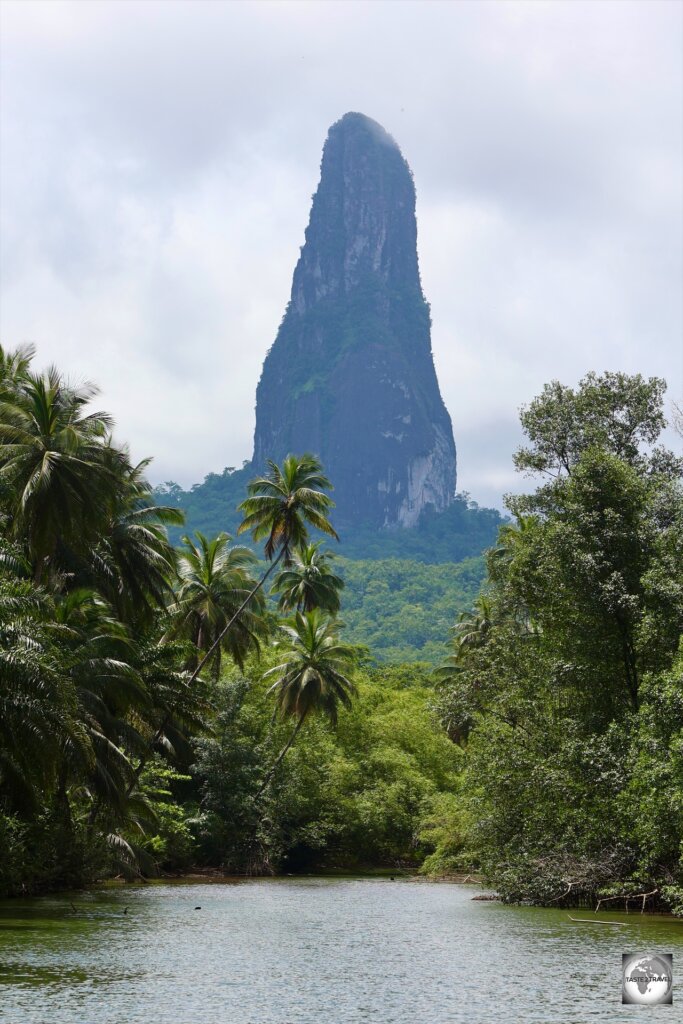 The isolated Praia Grande provides one of the most stunning views of Pico Cão Grande.