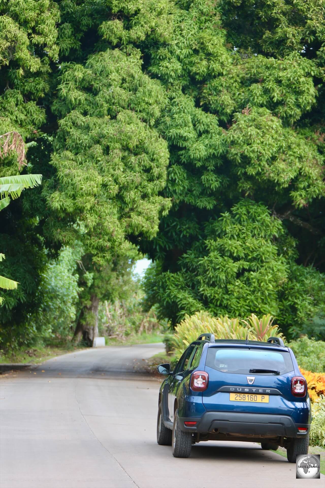 Exploring Mangareva in my rental car which i hired from my guest house.