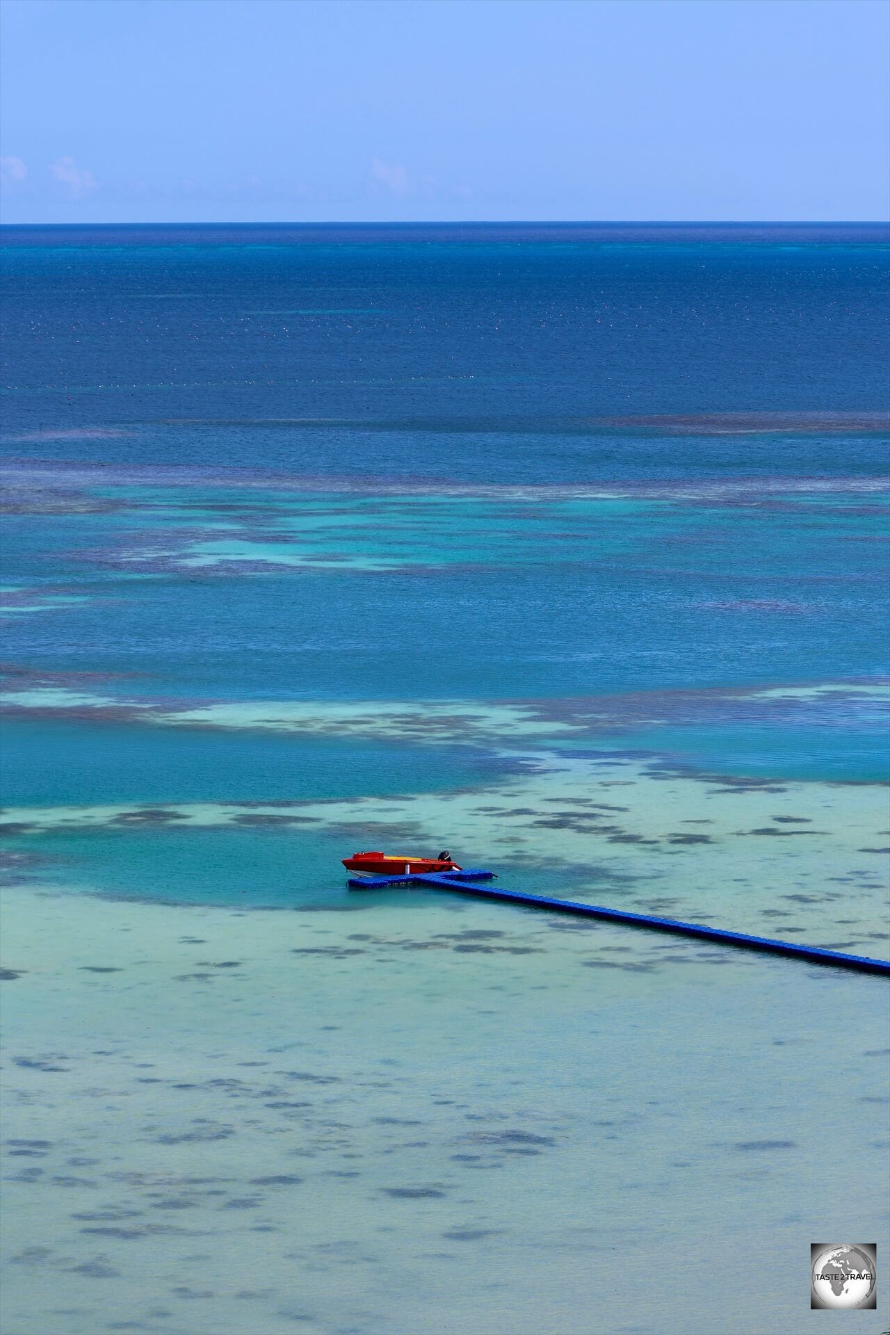 A view of the lagoon at Mangareva Island, the centre of black pearl production in French Polynesia.