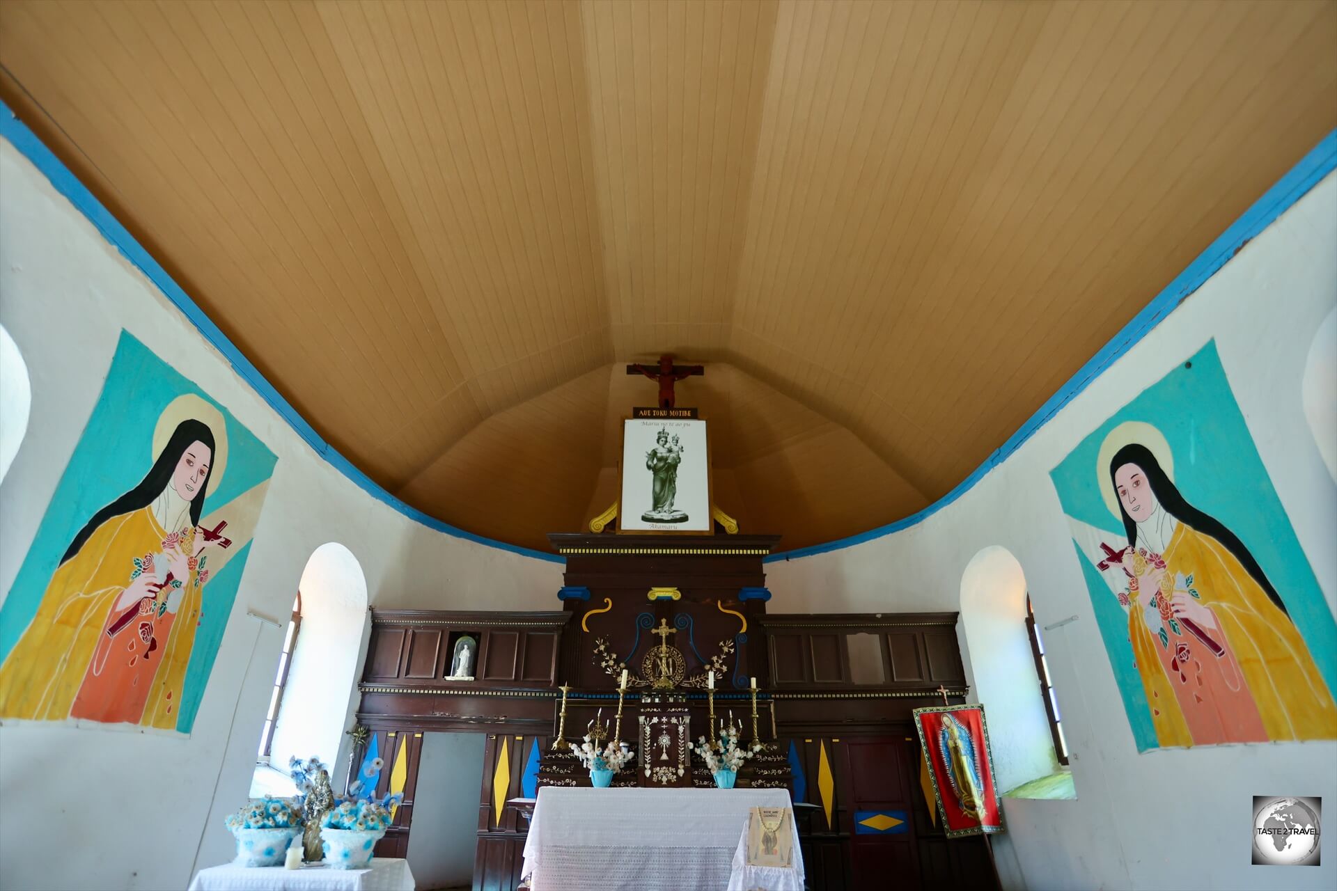 Dedicated to the Virgin Mary, <i>Notre-Dame de la Paix church</i>, is an important and historic Catholic church on Akamaru Island.