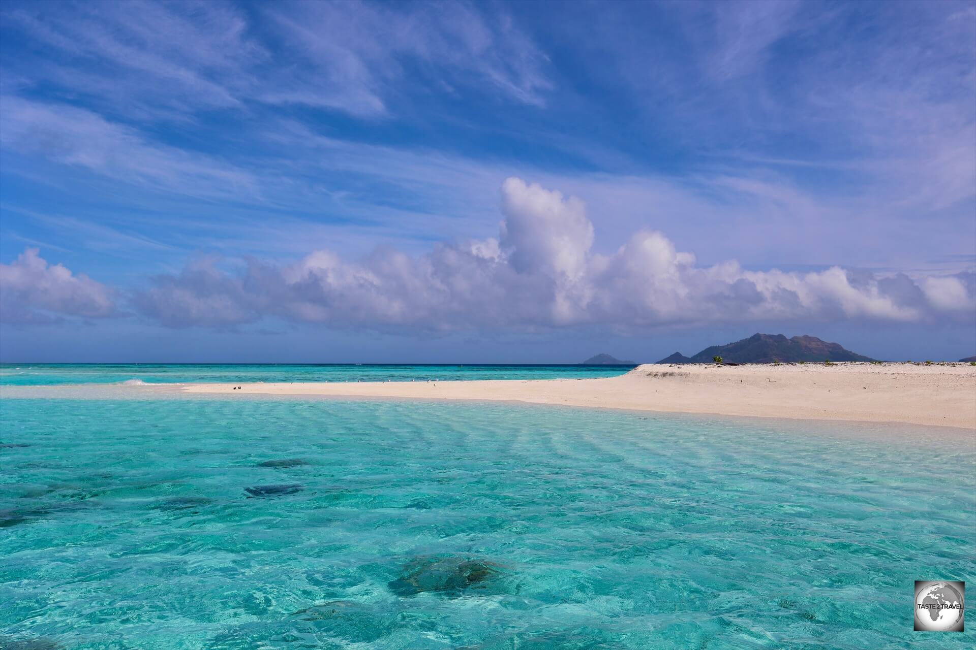 The beautiful beach at Motu Tauna (Bird Island).