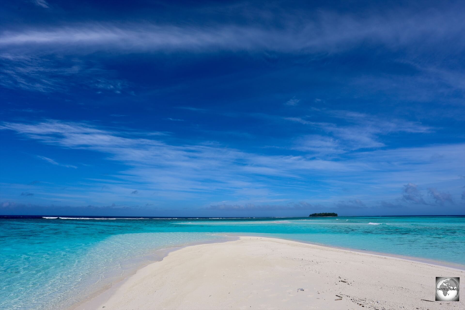 Bird Island, a small coral atoll, is one of the 14 islands which comprise the Gambier Islands.