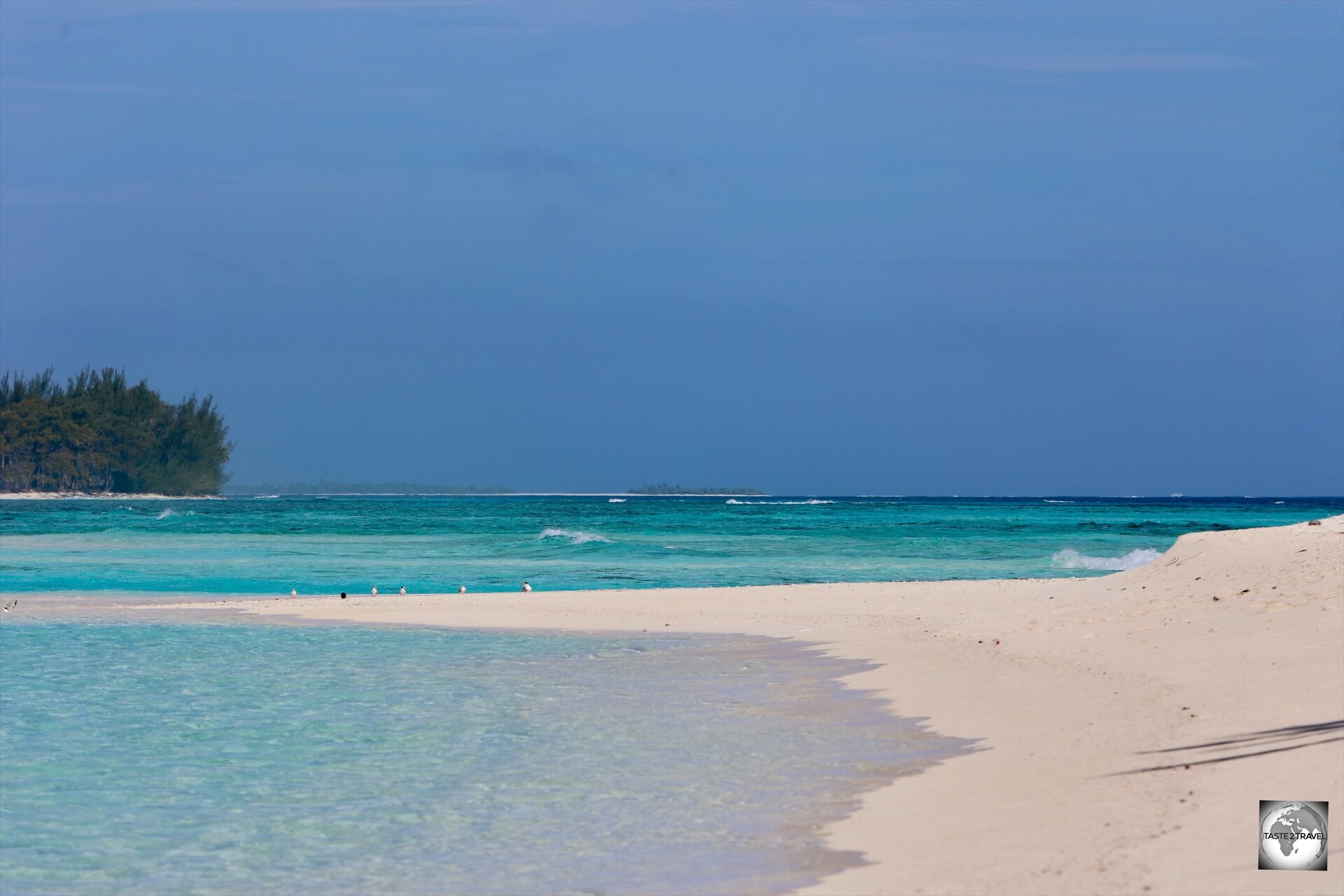 The beach at Motu Tauna (aka Bird Island).