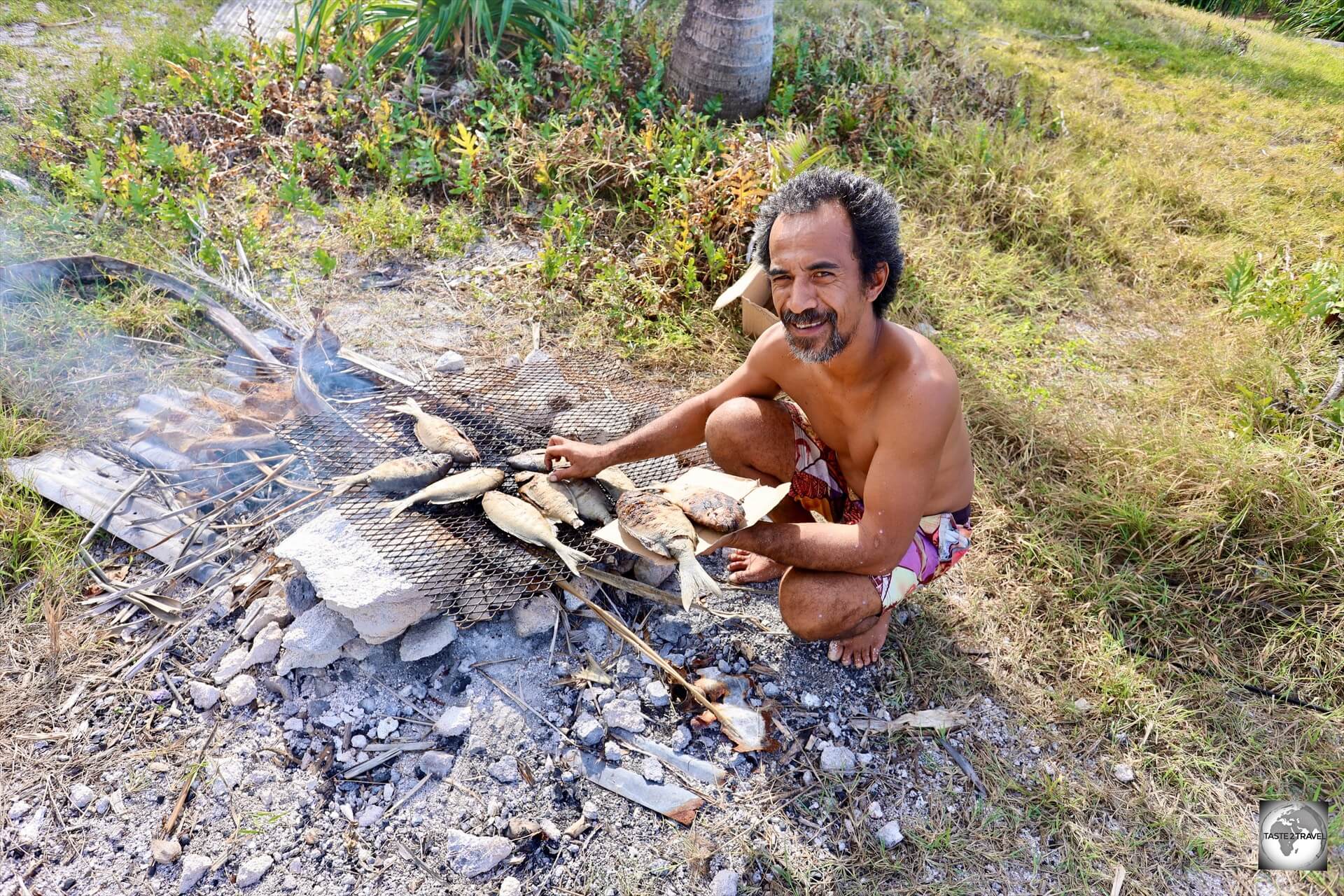 Our daytrip included an excellent lunch of BBQed fish on Bird Island.