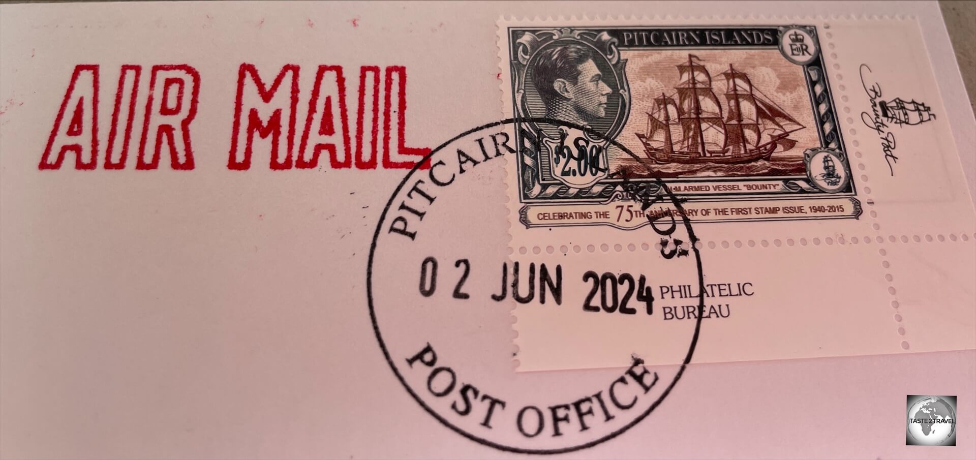 The sale of stamps is an important source of revenue for tiny Pitcairn Island.