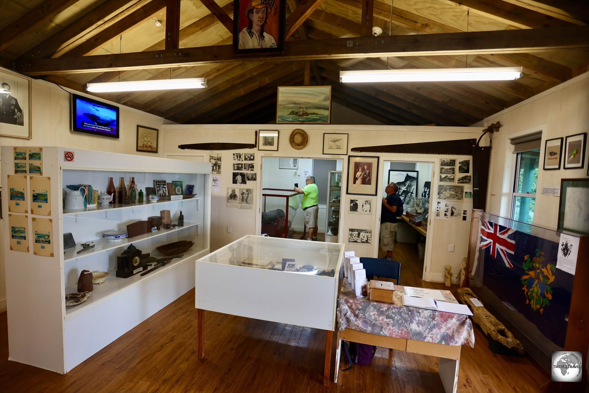 A view of the Pitcairn Museum. 