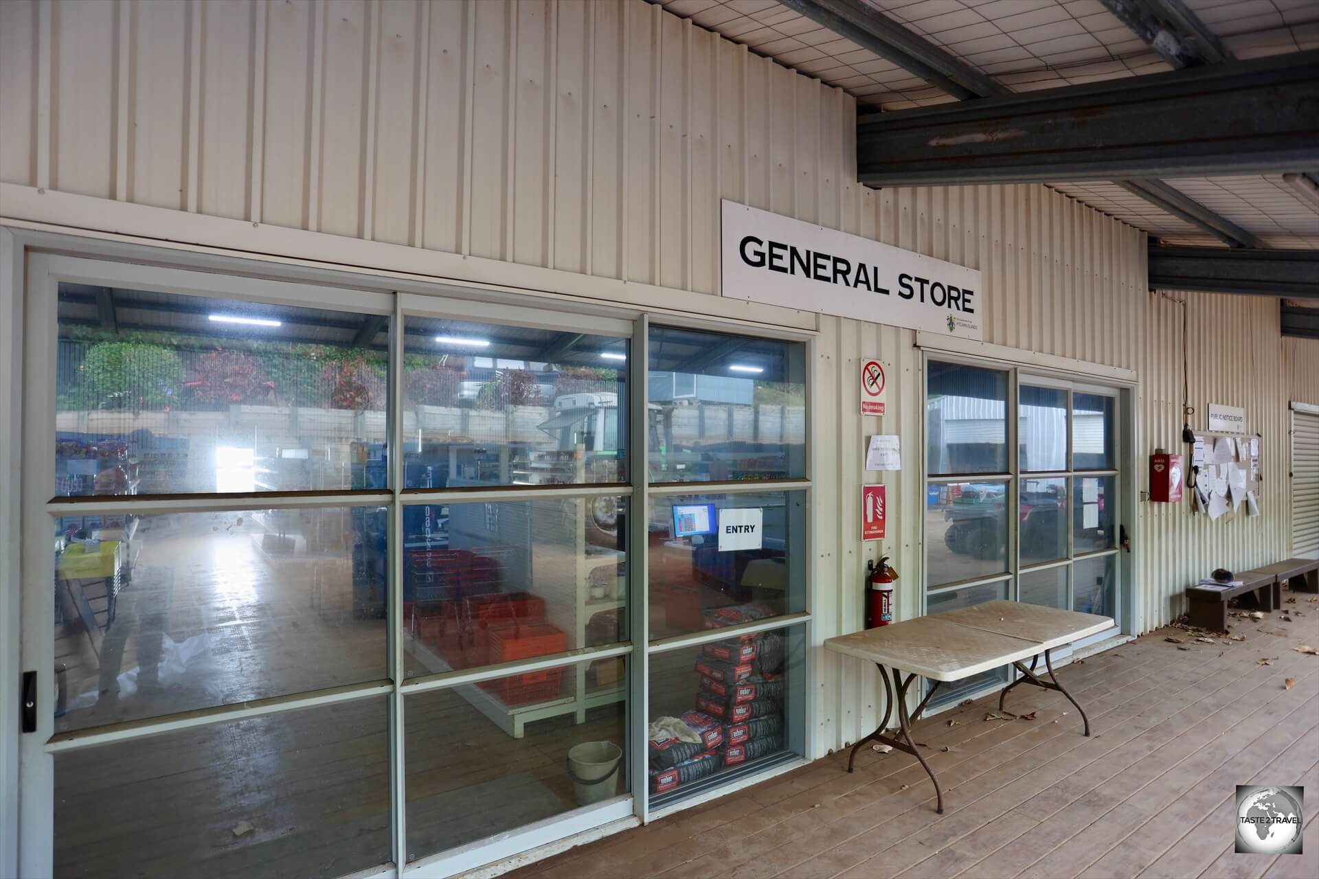 The General Store in Adamstown is the only mini-market on the island. 