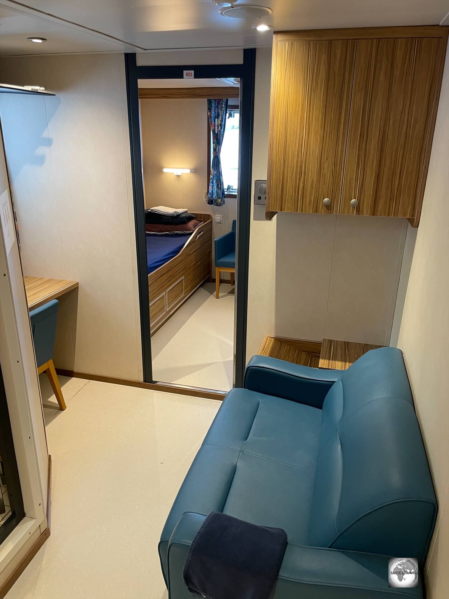 A view of my cabin on the MV Silver Supporter. 