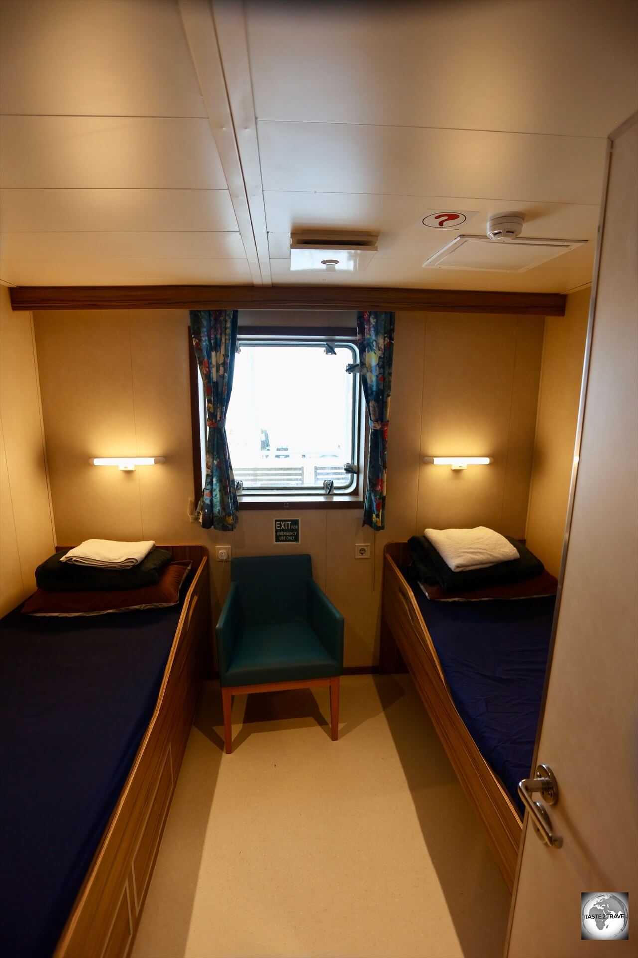 My cabin on the MV Silver Supporter. 