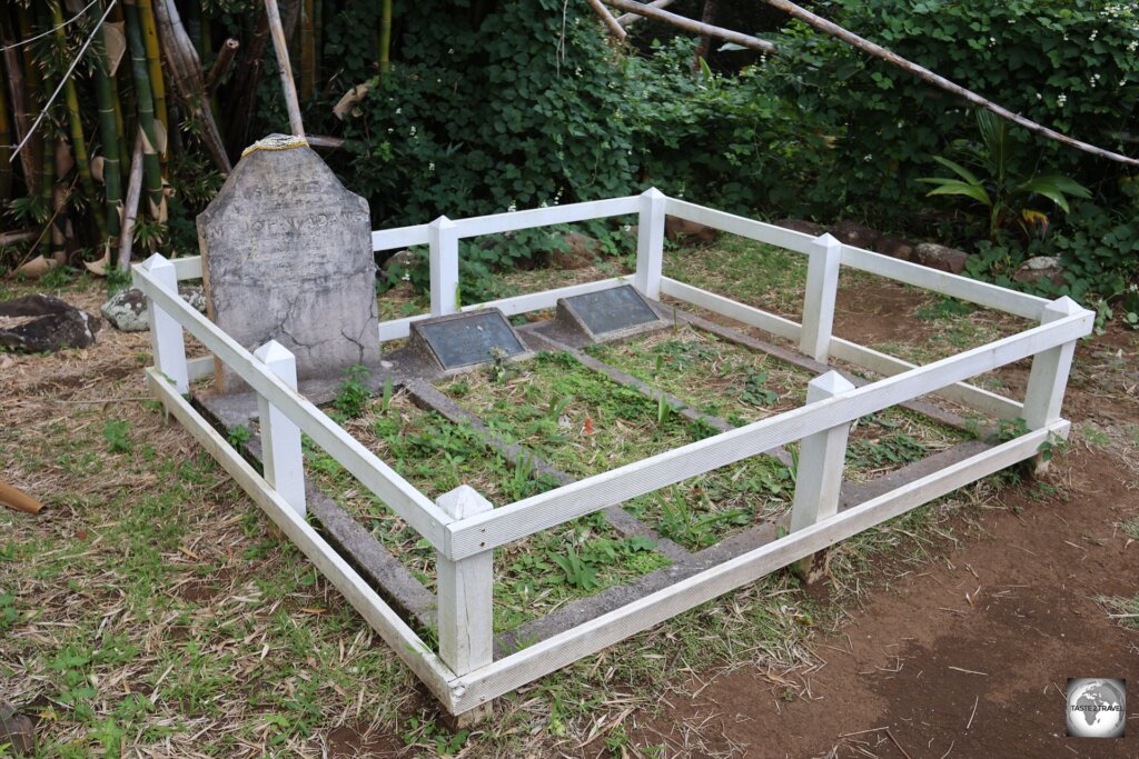 A view of John Adam's grave in Adamstown,.