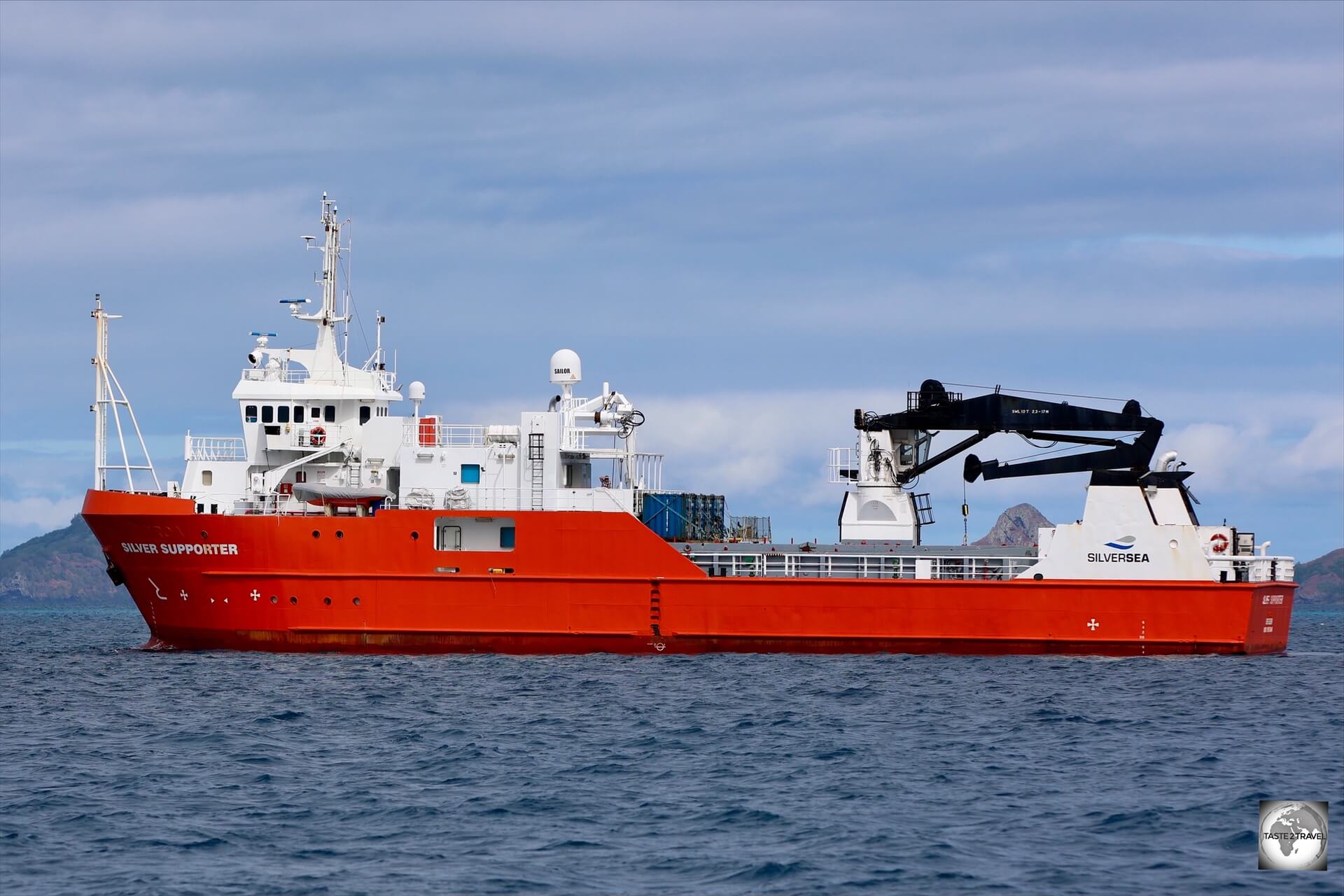 The MV Silver Supporter is a dedicated passenger and cargo supply ship chartered by the Pitcairn Island government.