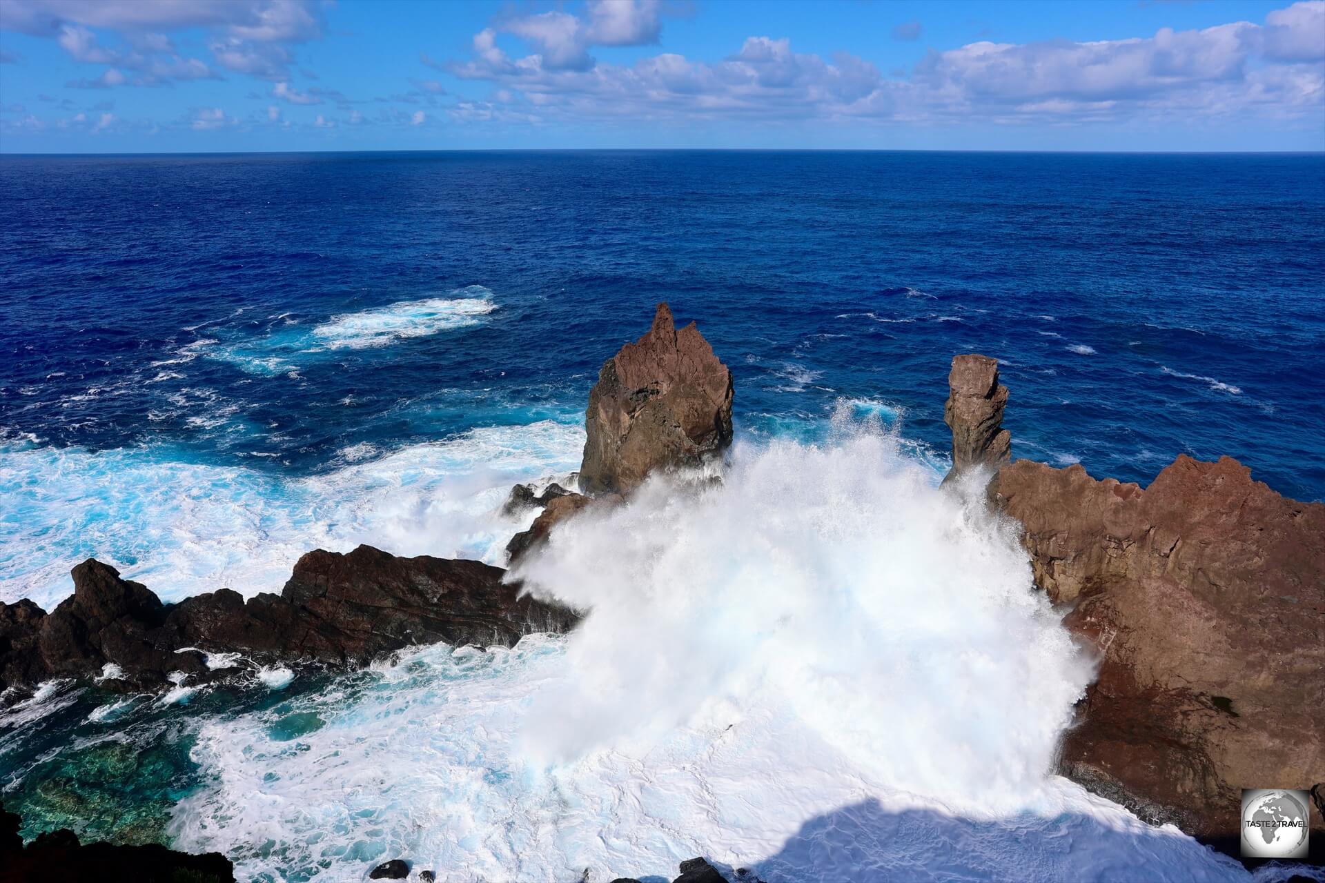 St. Paul's Pool is not a safe place to swim during large swells. 