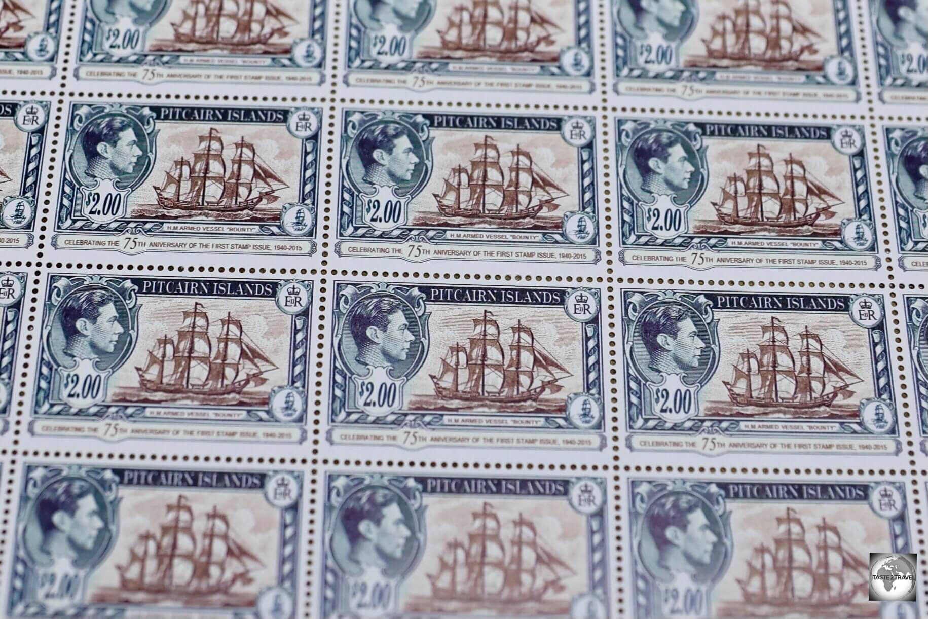 The stamps of Pitcairn Island make for inexpensive souvenirs. 