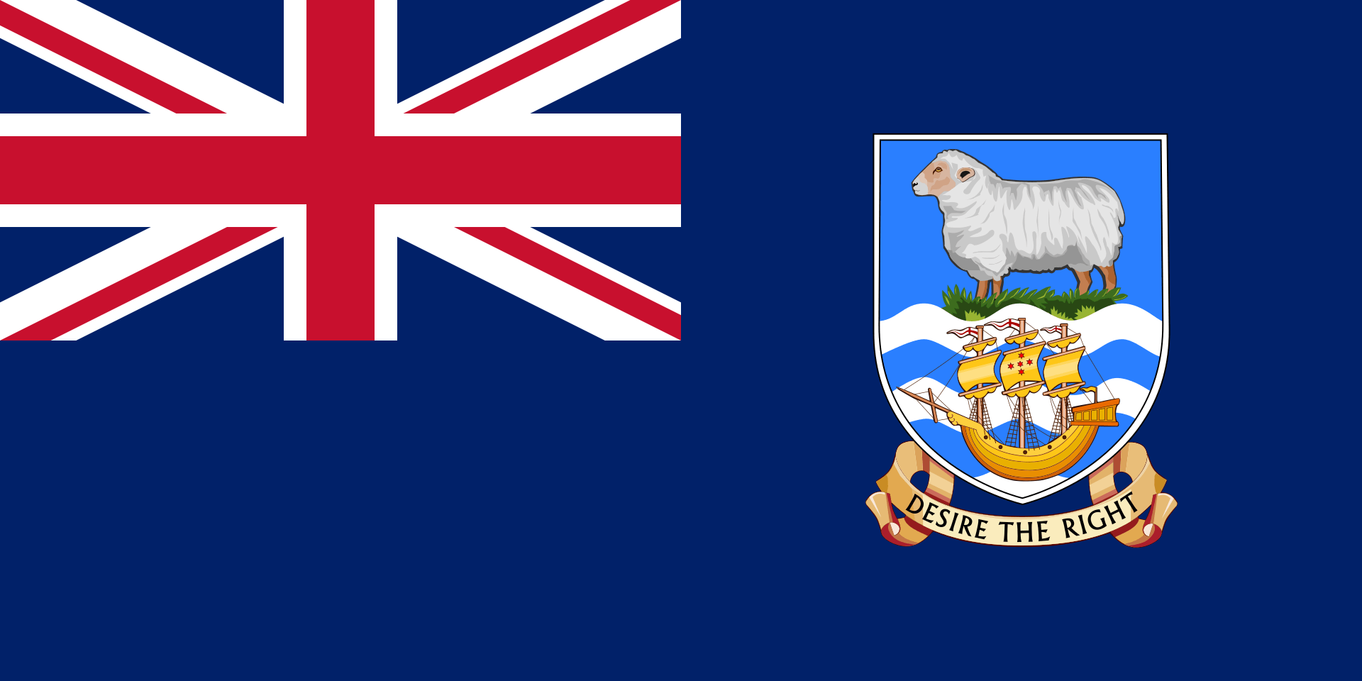 Flag of the Falkland Islands.