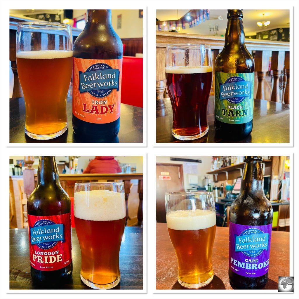 During my week on the Falkland Islands, I managed to sample the entire range of beers from the Falkland Beerworks.