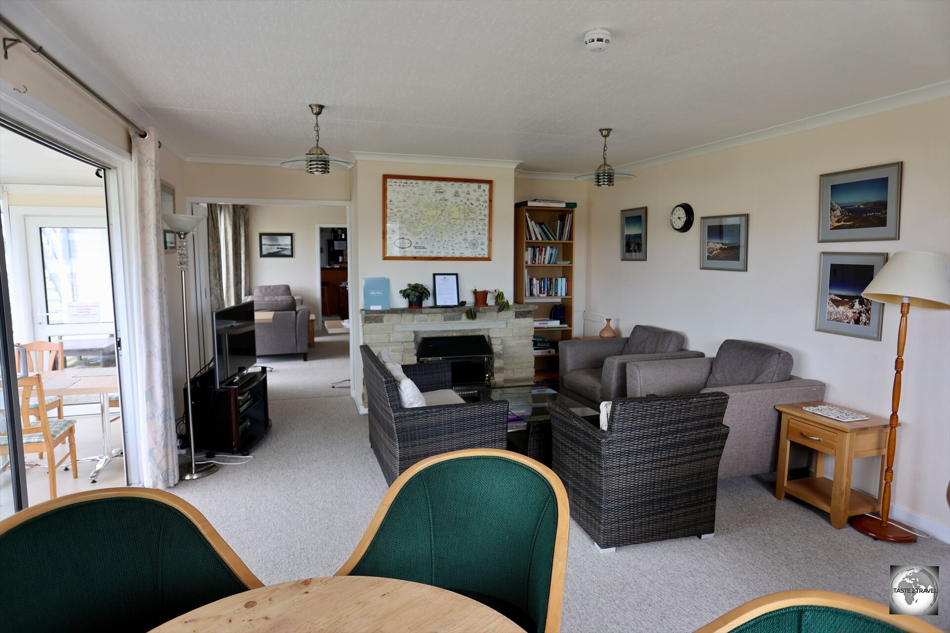 The sitting room at Darwin House Lodge.