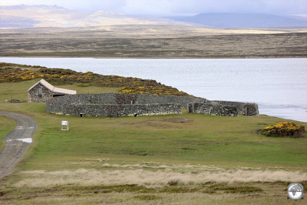 A view of Darwin Corral, a highlight of Darwin settlement.