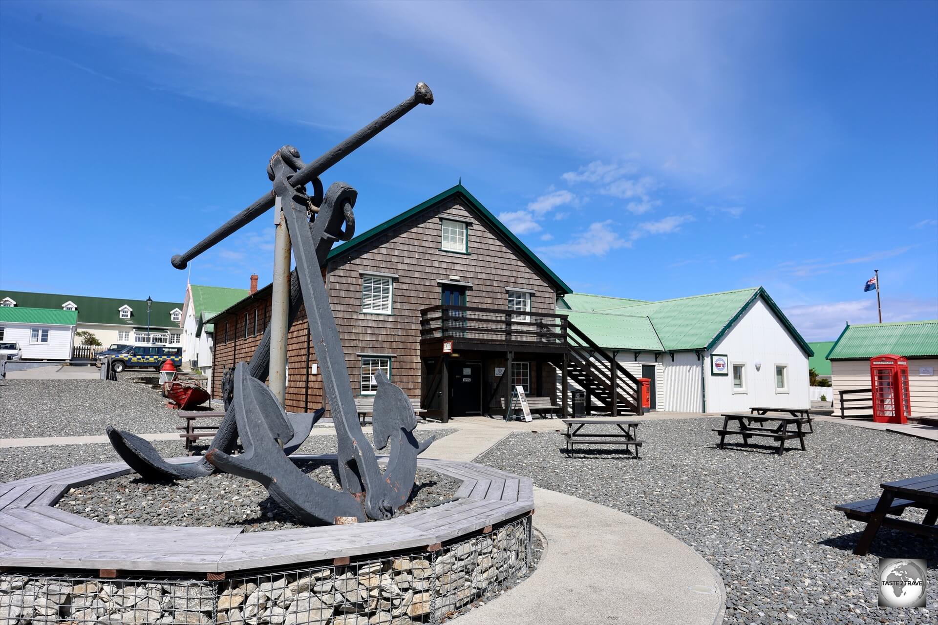 The Historic Dockyard Museum in Stanley contains many exhibits which tell the story of the Falkland Islands.