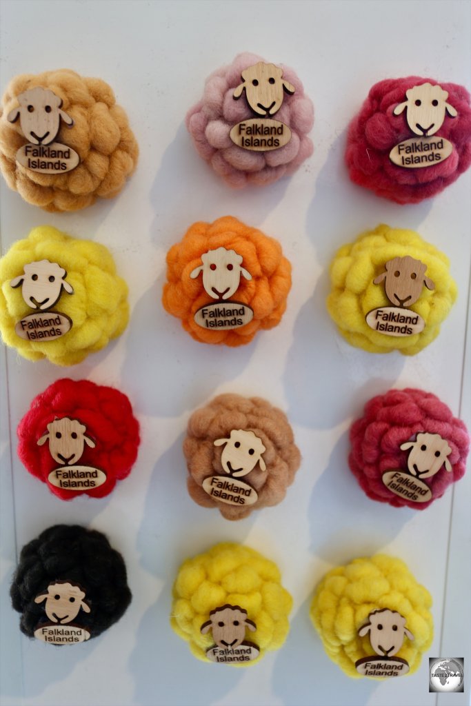 Very cute fridge magnets made from Falklands wool.