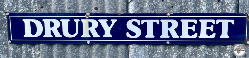 Street sign in Stanley.