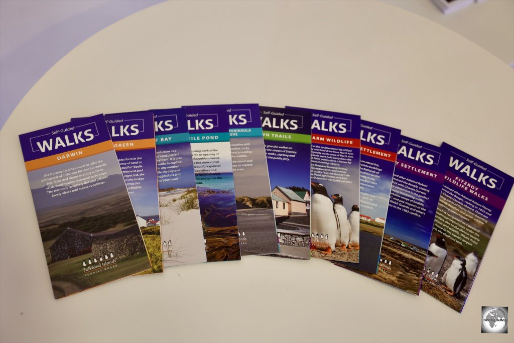 The Falklands tourism office offers a range of informative brochures which cover the many walks to be found on East Falkland Island.