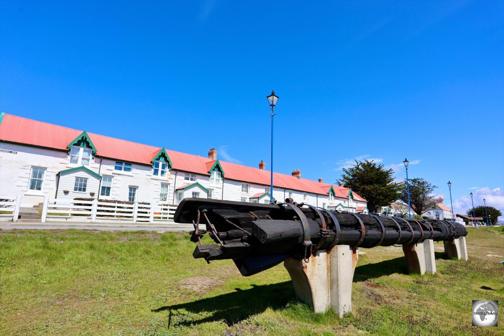 A view of the mizzen mast from the SS Great Britain which is installed in Victory Green.