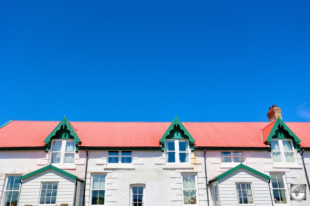 Typical housing in Stanley, Falkland Islands.