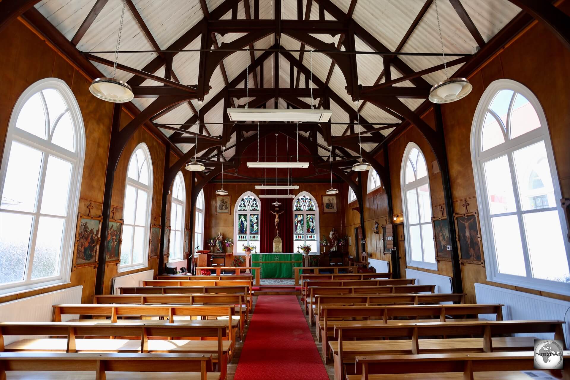 A view of the interior of St. Mary's Church.