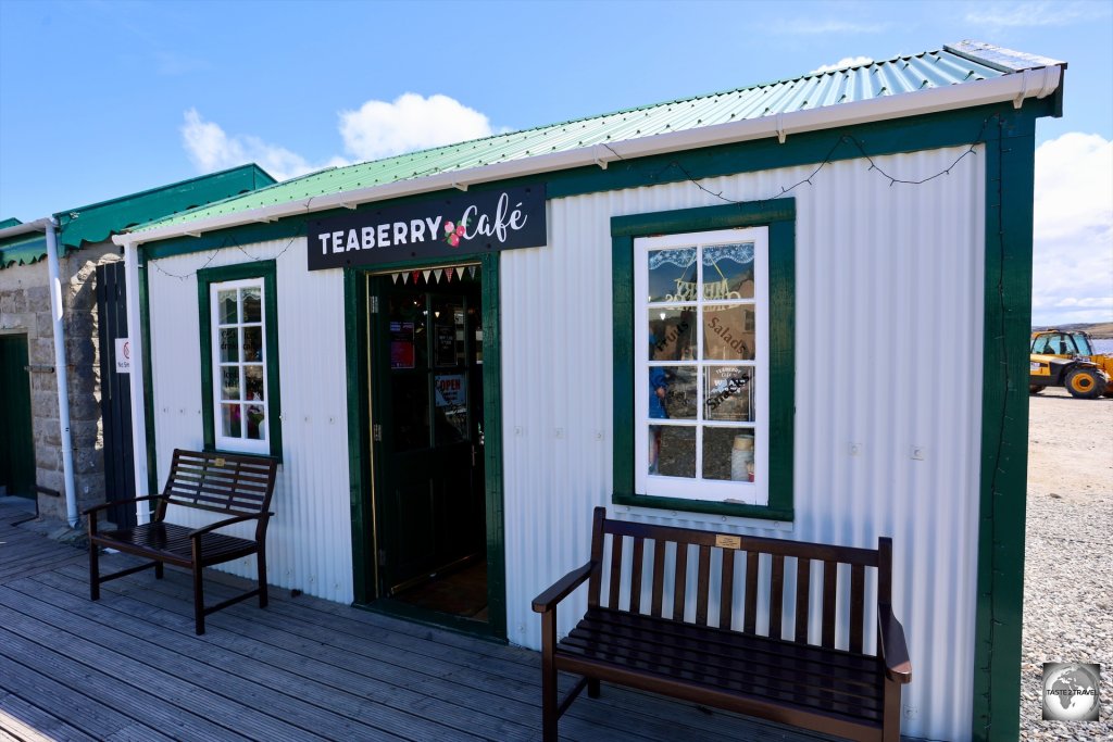 The Teaberry Café is located in the Dockyard Museum complex on the waterfront in Stanley.
