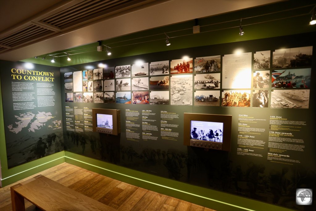 Display's at the Falkland Islands Museum in Stanley provide a comprehensive overview of the 1982 Falklands War.